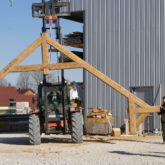 Chargement ferme en bois équarri